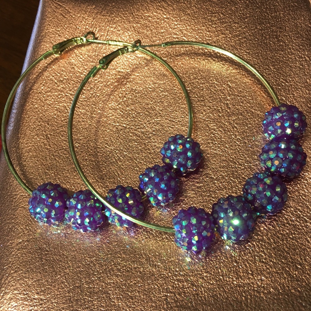 Gold hoop earrings